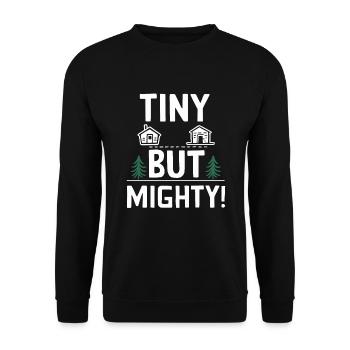 Rolling Tiny House Mode de vie minimaliste - Sweat-shirt Unisexe - noir - Devant - Alina (178cm) & Michal (187cm)