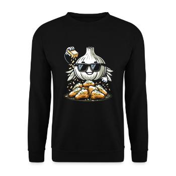 Chicken Wings Wing Hot Cooked Chicken Fast Food - Unisex Pullover - Schwarz - Vorne - Alina (178cm) & Michal (187cm)