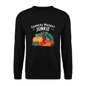 Marché fermier Agriculture Agriculture Alimentation - Sweat-shirt Unisexe - noir - Devant - Alina (178cm) & Michal (187cm)