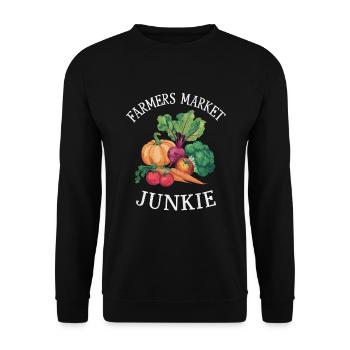 Marché fermier Agriculture Agriculture Alimentation - Sweat-shirt Unisexe - noir - Devant - Alina (178cm) & Michal (187cm)