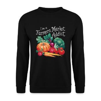 Marché fermier Agriculture Agriculture Alimentation - Sweat-shirt Unisexe - noir - Devant - Alina (178cm) & Michal (187cm)