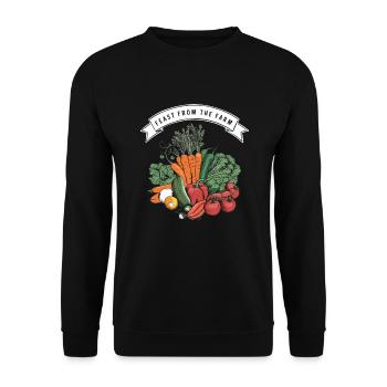 Marché fermier Agriculture Agriculture Alimentation - Sweat-shirt Unisexe - noir - Devant - Alina (178cm) & Michal (187cm)