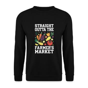 Marché fermier Agriculture Agriculture Alimentation - Sweat-shirt Unisexe - noir - Devant - Alina (178cm) & Michal (187cm)