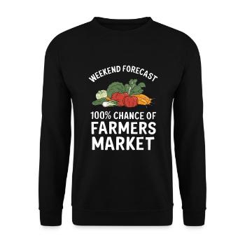 Marché fermier Agriculture Agriculture Alimentation - Sweat-shirt Unisexe - noir - Devant - Alina (178cm) & Michal (187cm)