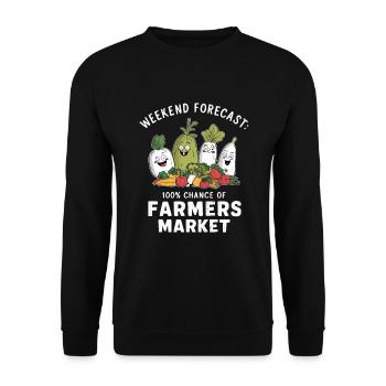 Marché fermier Agriculture Agriculture Alimentation - Sweat-shirt Unisexe - noir - Devant - Alina (178cm) & Michal (187cm)