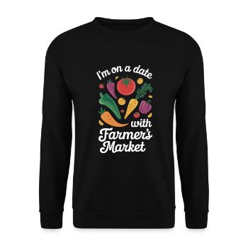 Marché fermier Agriculture Agriculture Alimentation - Sweat-shirt Unisexe - noir - Devant - Alina (178cm) & Michal (187cm)