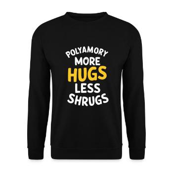 Polyamorous Community Polyamorous Parenting - Unisex Sweatshirt - black - Front - Alina (178cm) & Michal (187cm)