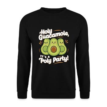 Polyamorous Community Polyamorous Parenting - Unisex Sweatshirt - black - Front - Alina (178cm) & Michal (187cm)