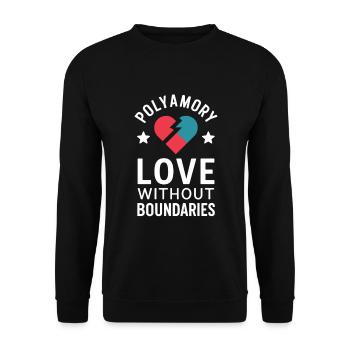 Communauté polyamoureuse Parentalité polyamoureuse - Sweat-shirt Unisexe - noir - Devant - Alina (178cm) & Michal (187cm)