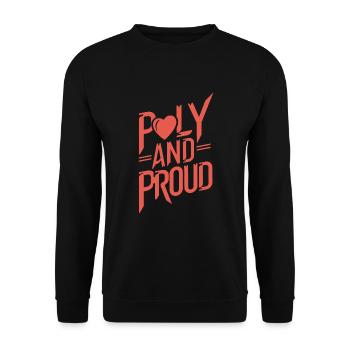 Polyamorous Community Polyamorous Parenting - Unisex Sweatshirt - black - Front - Alina (178cm) & Michal (187cm)
