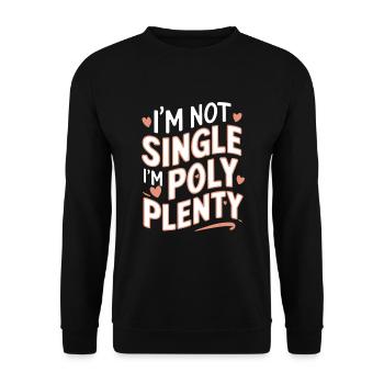 Polyamoröse Gemeinschaft Polyamorous Parenting - Unisex Pullover - Schwarz - Vorne - Alina (178cm) & Michal (187cm)