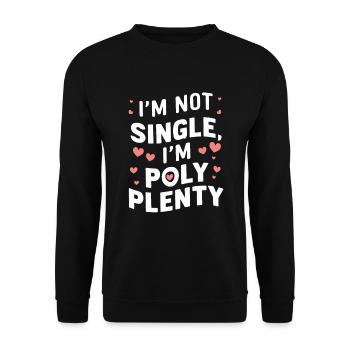 Polyamorous Community Polyamorous Parenting - Unisex Sweatshirt - black - Front - Alina (178cm) & Michal (187cm)