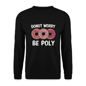 Polyamorous Community Polyamorous Parenting - Unisex Sweatshirt - black - Front - Alina (178cm) & Michal (187cm)