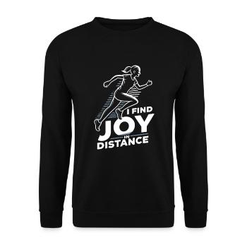 Ultra Running Ultramarathon Runner Marathoner - Unisex Sweatshirt - black - Front - Alina (178cm) & Michal (187cm)