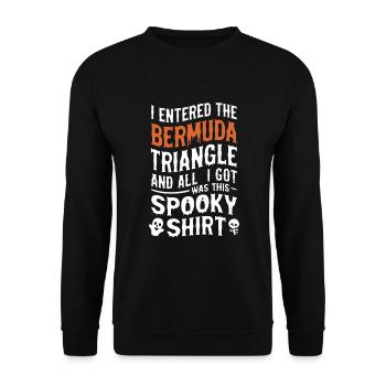 Mysterious disappearances in the Bermuda Triangle - Unisex Sweatshirt - black - Front - Alina (178cm) & Michal (187cm)