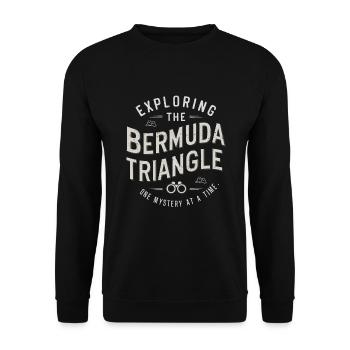 Mysterious disappearances in the Bermuda Triangle - Unisex Sweatshirt - black - Front - Alina (178cm) & Michal (187cm)