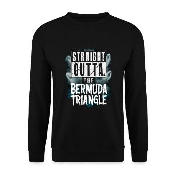 Mysterious disappearances in the Bermuda Triangle - Unisex Sweatshirt - black - Front - Alina (178cm) & Michal (187cm)