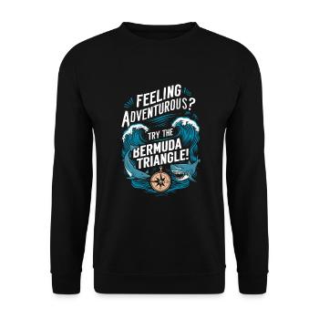 Mysterious disappearances in the Bermuda Triangle - Unisex Sweatshirt - black - Front - Alina (178cm) & Michal (187cm)