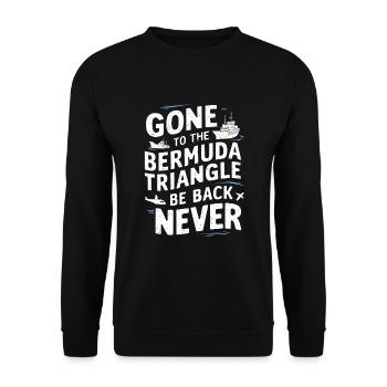 Mysterious disappearances in the Bermuda Triangle - Unisex Sweatshirt - black - Front - Alina (178cm) & Michal (187cm)