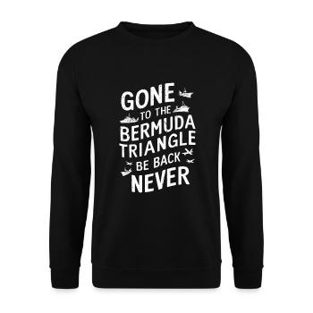 Mysterious disappearances in the Bermuda Triangle - Unisex Sweatshirt - black - Front - Alina (178cm) & Michal (187cm)