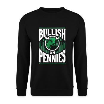 Börsenhändler, Forex-händler, Anlegerhandel - Unisex Pullover - Schwarz - Vorne - Alina (178cm) & Michal (187cm)