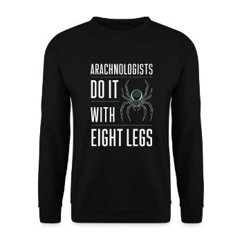 Pet Spider, Tarantula, Spider Lover - Unisex Sweatshirt - black - Front - Alina (178cm) & Michal (187cm)