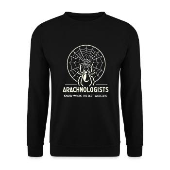 Pet Spider, Tarantula, Spider Lover - Unisex Sweatshirt - black - Front - Alina (178cm) & Michal (187cm)