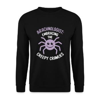 Pet Spider, Tarantula, Spider Lover - Unisex Sweatshirt - black - Front - Alina (178cm) & Michal (187cm)