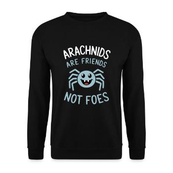Pet Spider, Tarantula, Spider Lover - Unisex Sweatshirt - black - Front - Alina (178cm) & Michal (187cm)