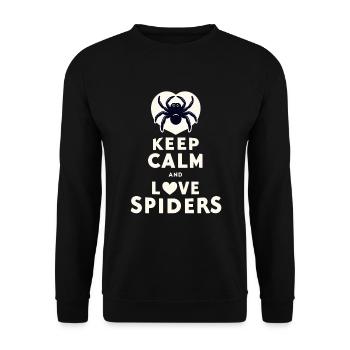 Pet Spider, Tarantula, Spider Lover - Unisex Sweatshirt - black - Front - Alina (178cm) & Michal (187cm)
