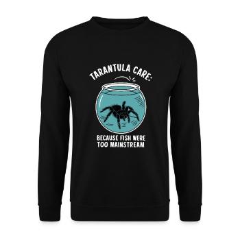 Pet Spider, Tarantula, Spider Lover - Unisex Sweatshirt - black - Front - Alina (178cm) & Michal (187cm)