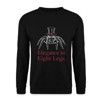 Pet Spider, Tarantula, Spider Lover - Unisex Sweatshirt - black - Front - Alina (178cm) & Michal (187cm)