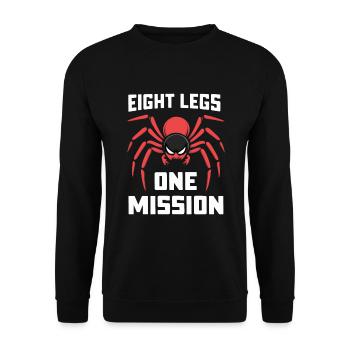 Pet Spider, Tarantula, Spider Lover - Unisex Sweatshirt - black - Front - Alina (178cm) & Michal (187cm)