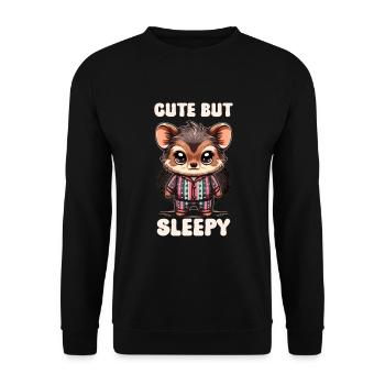 Niedlicher Pudu-hirsch Südamerika Cartoon-hirsch - Unisex Pullover - Schwarz - Vorne - Alina (178cm) & Michal (187cm)