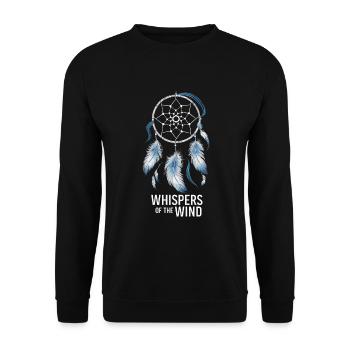 Dream Catcher Bohemian Spiritual Dreamcatcher - Unisex Pullover - Schwarz - Vorne - Alina (178cm) & Michal (187cm)