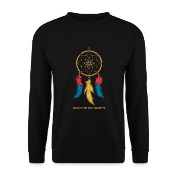 Attrape-rêves Attrape-rêves spirituel bohème - Sweat-shirt Unisexe - noir - Devant - Alina (178cm) & Michal (187cm)