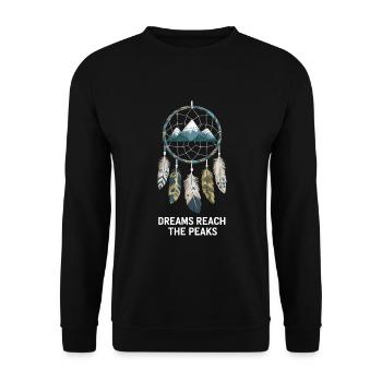 Attrape-rêves Attrape-rêves spirituel bohème - Sweat-shirt Unisexe - noir - Devant - Alina (178cm) & Michal (187cm)