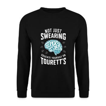 Tourette's Syndrome Awareness Neurodiverse - Unisex Sweatshirt - black - Front - Alina (178cm) & Michal (187cm)