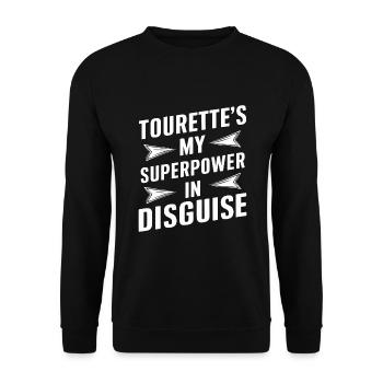 Tourette-syndrom-bewusstsein Neurodiverse - Unisex Pullover - Schwarz - Vorne - Alina (178cm) & Michal (187cm)