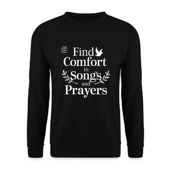 Chormusik Religiöser Gesang Glaubensbasierte Musik - Unisex Pullover - Schwarz - Vorne - Alina (178cm) & Michal (187cm)