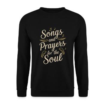 Chormusik Religiöser Gesang Glaubensbasierte Musik - Unisex Pullover - Schwarz - Vorne - Alina (178cm) & Michal (187cm)