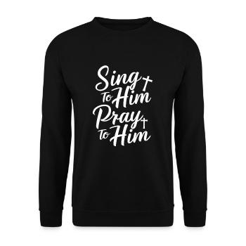 Musique chorale Chant religieux Musique confessionnelle - Sweat-shirt Unisexe - noir - Devant - Alina (178cm) & Michal (187cm)