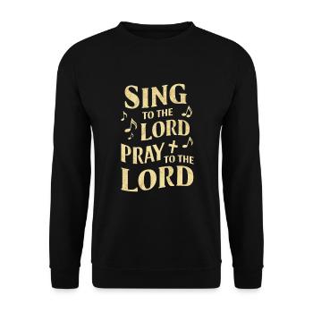 Musique chorale Chant religieux Musique confessionnelle - Sweat-shirt Unisexe - noir - Devant - Alina (178cm) & Michal (187cm)