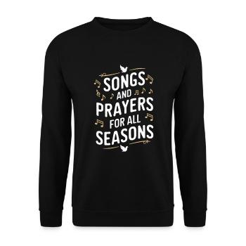 Musique chorale Chant religieux Musique confessionnelle - Sweat-shirt Unisexe - noir - Devant - Alina (178cm) & Michal (187cm)
