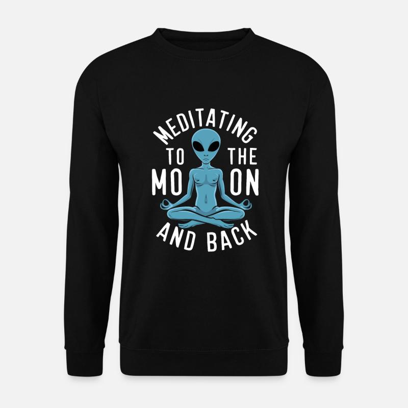 meditation, mindfulness, relaxation and - Unisex Sweatshirt - black