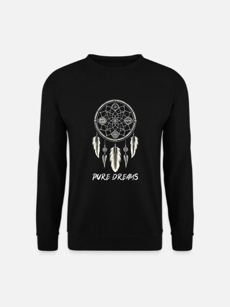Dream Catcher Bohemian Spiritual Dreamcatcher - Unisex Pullover - Schwarz