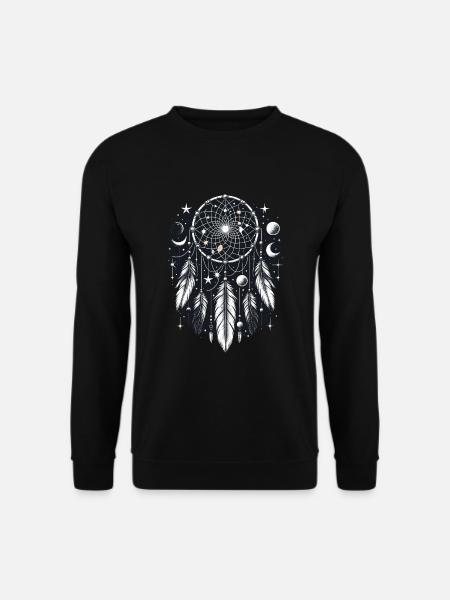 Dream Catcher Bohemian Spiritual Dreamcatcher - Unisex Sweatshirt - black