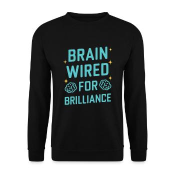 Tourette's Syndrome Awareness Neurodiverse - Unisex Sweatshirt - black - Front - Alina (178cm) & Michal (187cm)