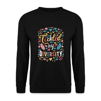 Tourette-syndrom-bewusstsein Neurodiverse - Unisex Pullover - Schwarz - Vorne - Alina (178cm) & Michal (187cm)