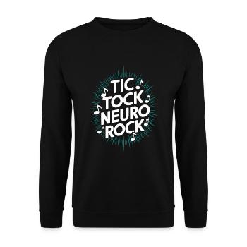 Tourette's Syndrome Awareness Neurodiverse - Unisex Sweatshirt - black - Front - Alina (178cm) & Michal (187cm)